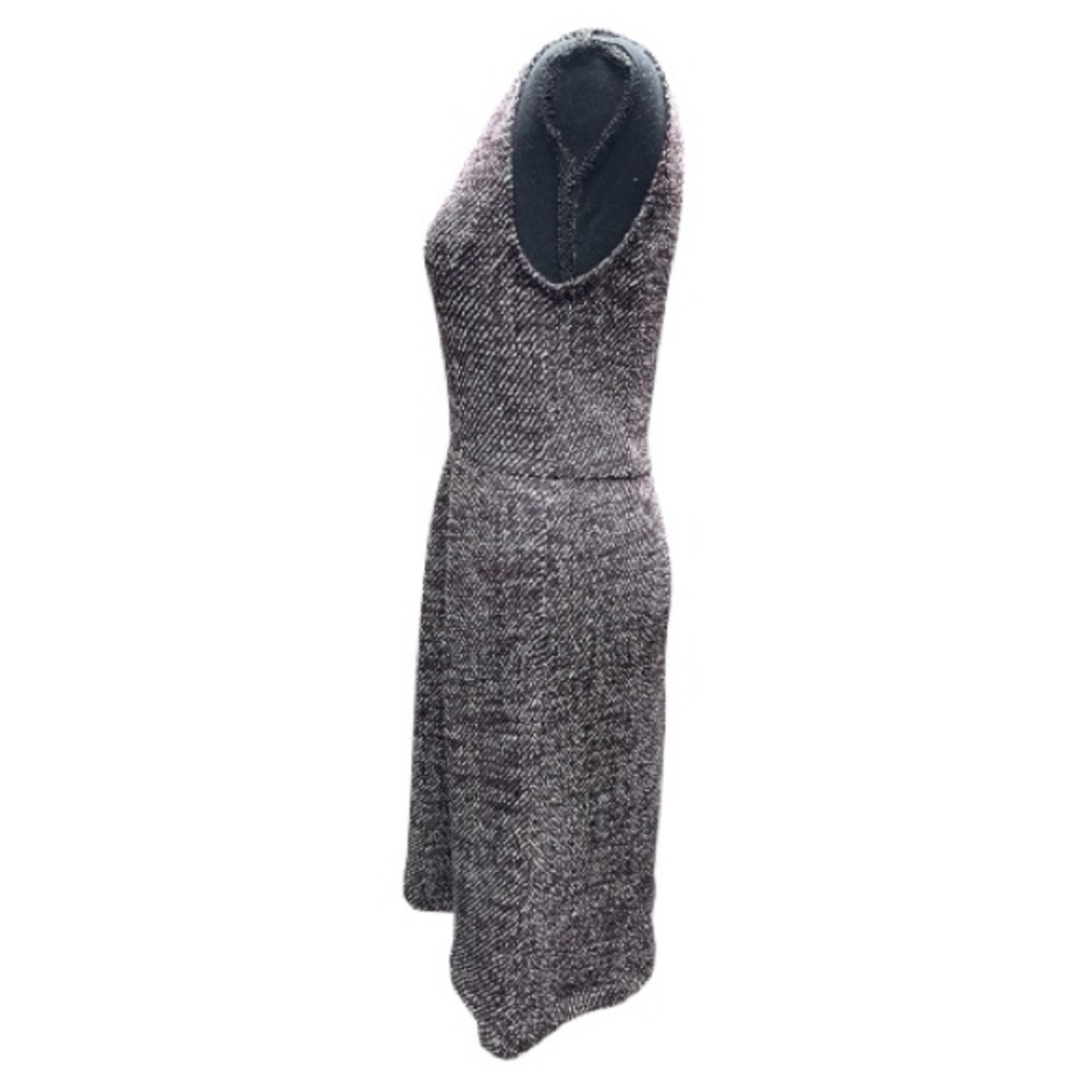 Madewell Sleeveless V-Neck Knit Midi Dress in Heathered Gray-Pink Size Medium - Picture 4 of 9